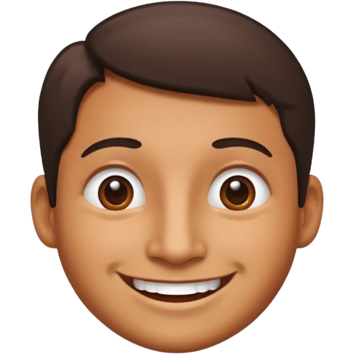 Smiling face with mole on chin emoji