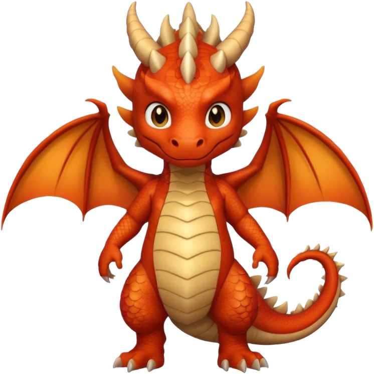 child getup like a dragon, full body. emoji