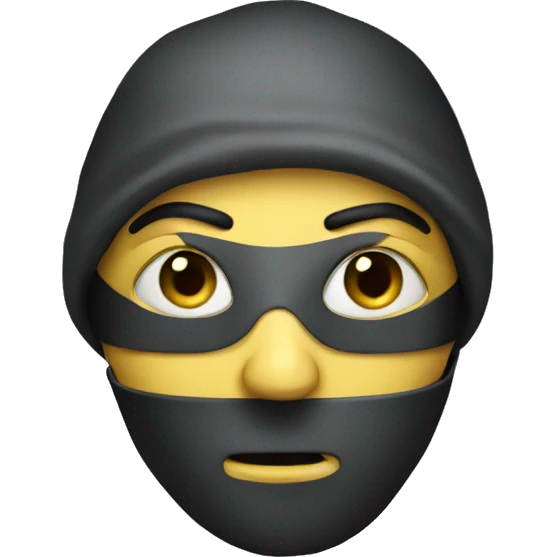 thief with mask (robot version) emoji