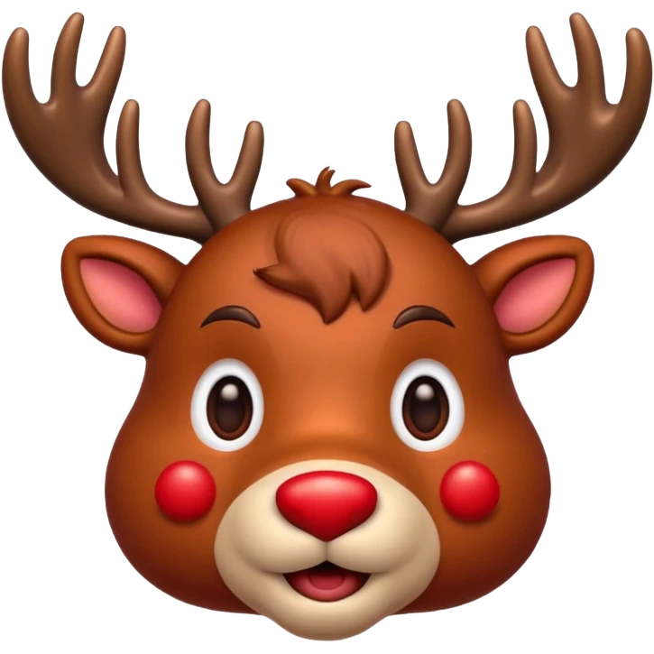 Rudolph the Red Nosed Reindeer emoji