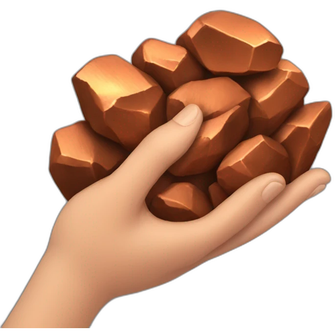 handful of copper ore emoji