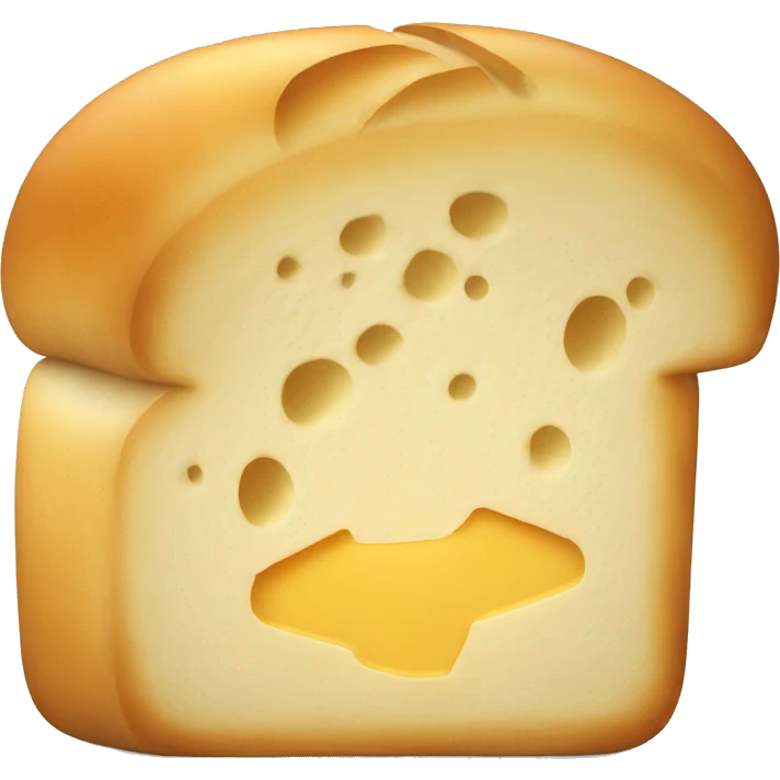 Bread with a slice of cheese emoji