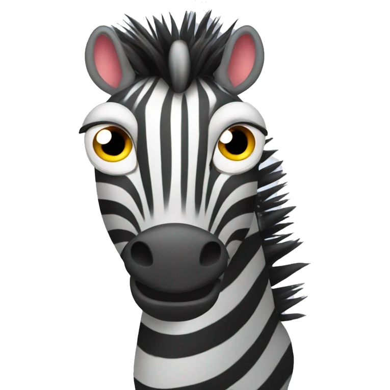 Angry zebra emoji