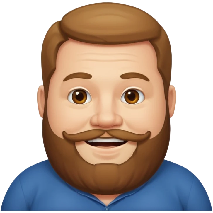 Fat Man with beard emoji
