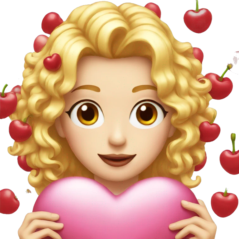 Cherry heart  emoji
