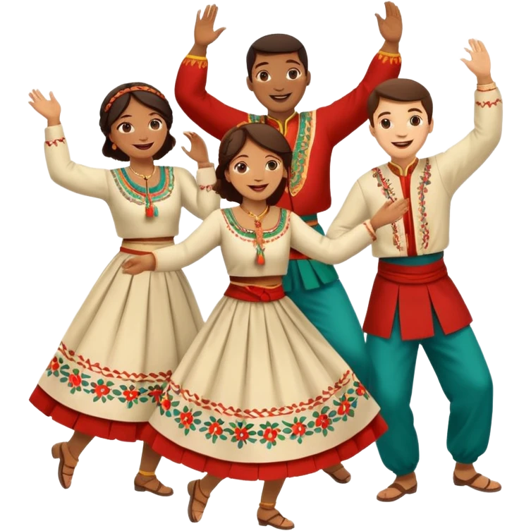 I want an emoji with people making a “horă” emoji