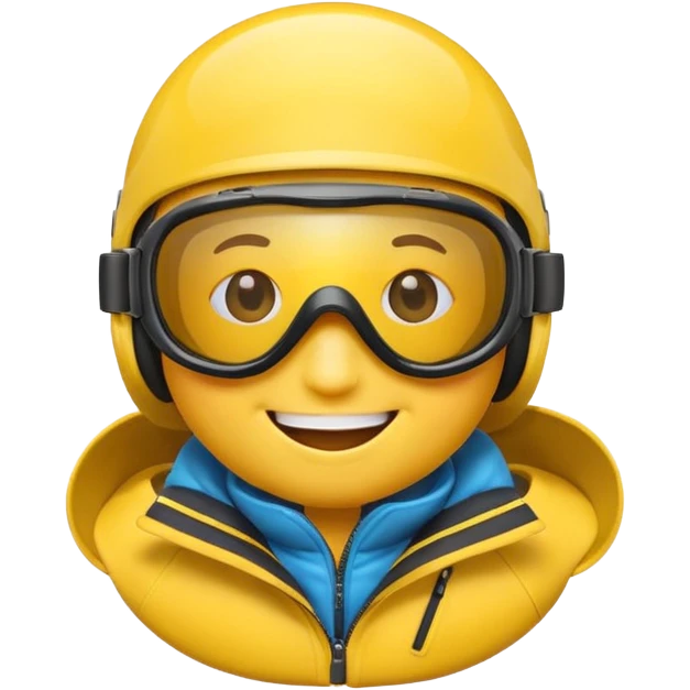 emoji wearing ski goggles emoji