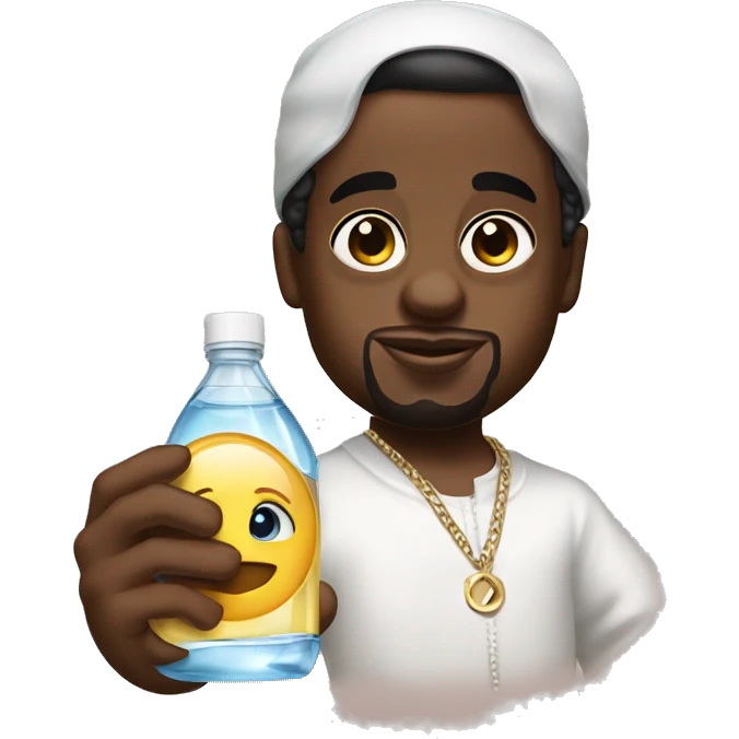 p diddy holding baby oil emoji
