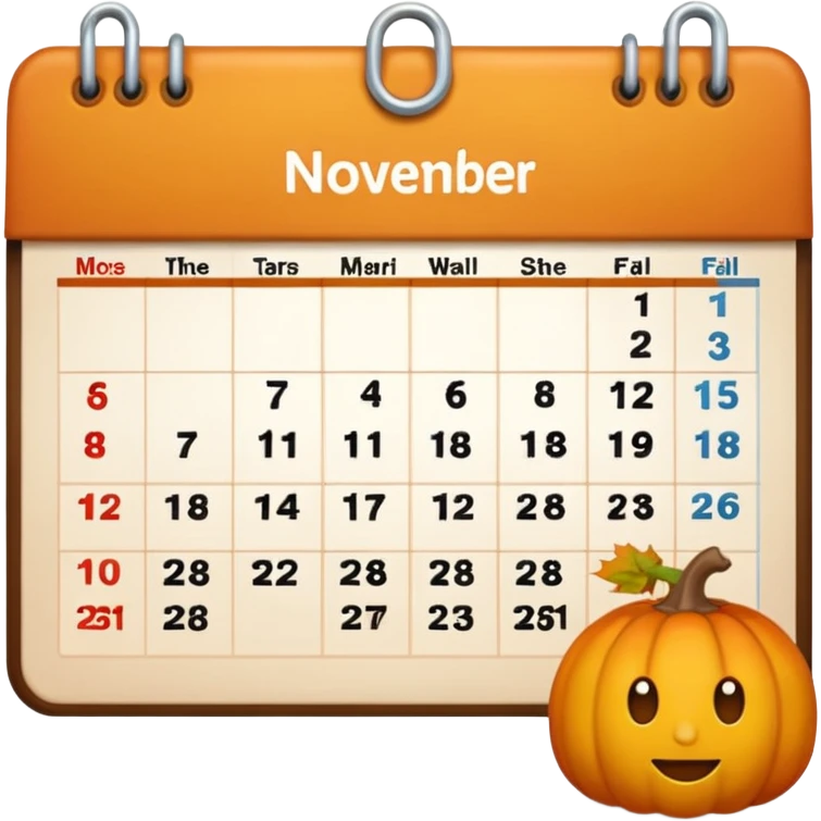 emoji del mese di novembre emoji