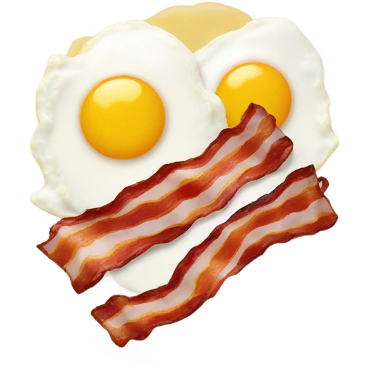 bacon and eggs plate emoji