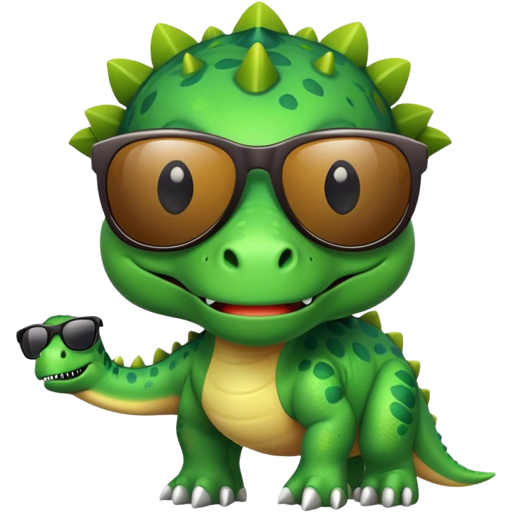 dinosaur with sunglasses emoji