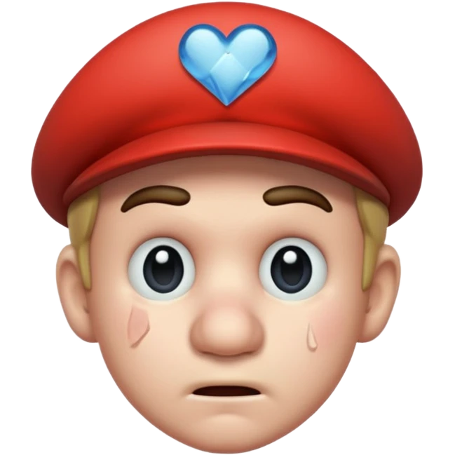 Mario bros con corazón roto emoji