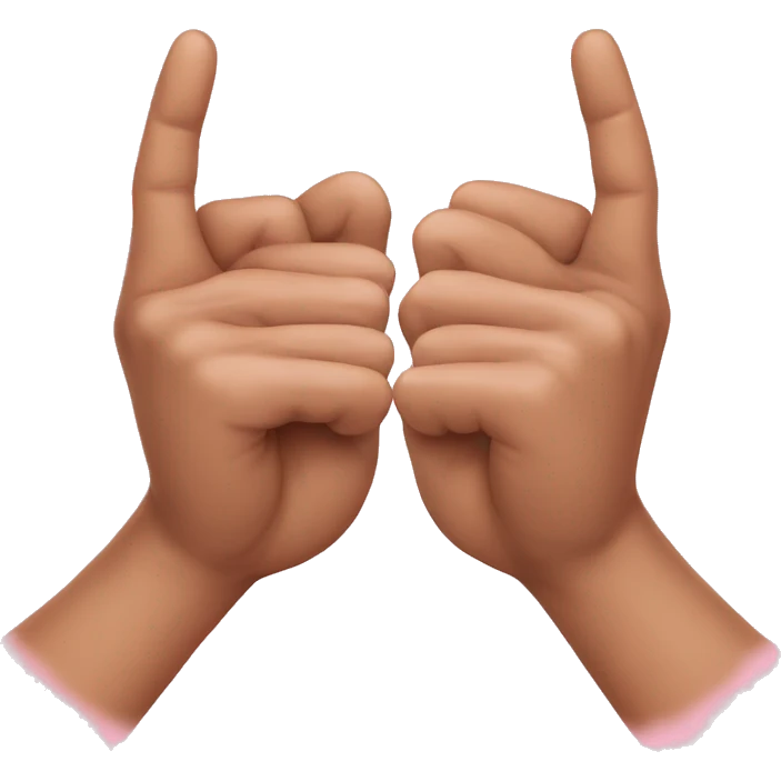 Pinky swear emoji
