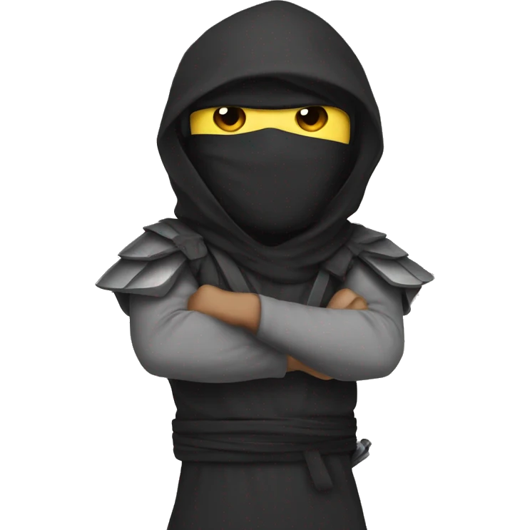 Ninja guy with owl at his shoulder  emoji