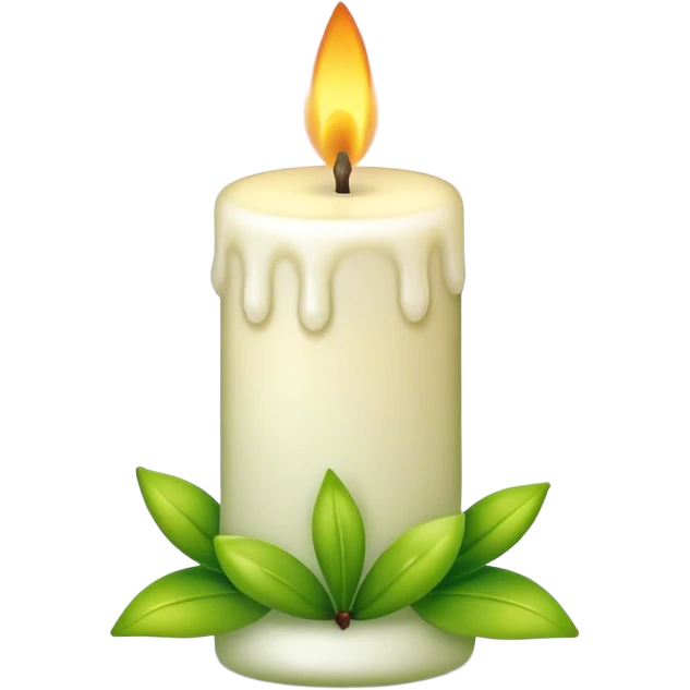 Spring vibe candle emoji