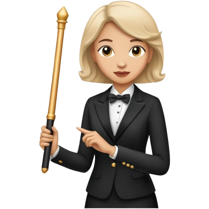 female orchestra conductor emoji
