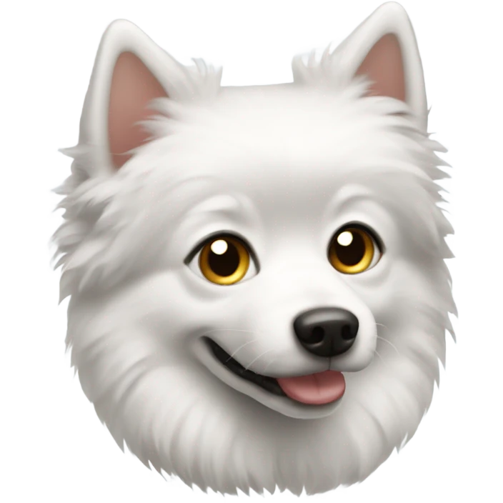 white short haired spitz emoji