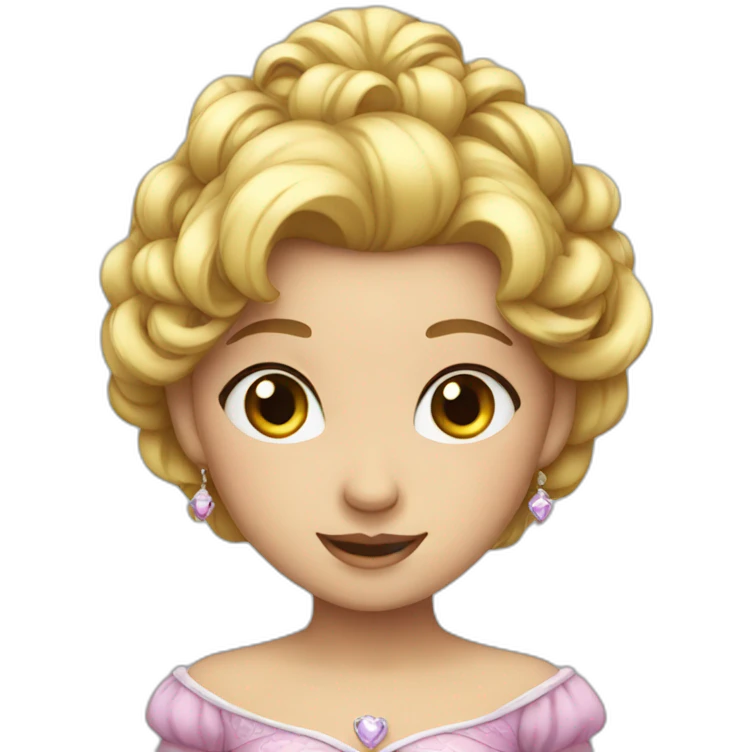 Cute princess emoji