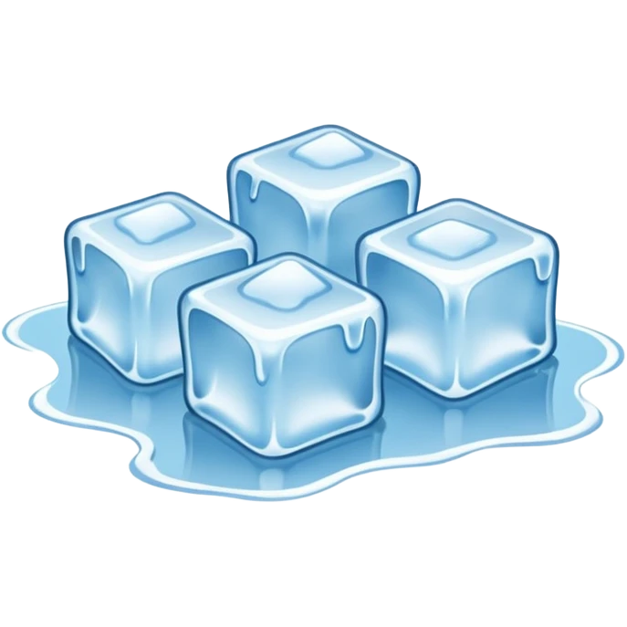 Melted Ice Cubes emoji