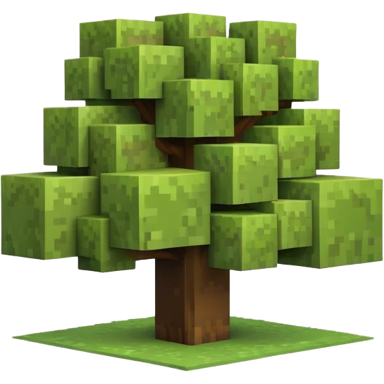 Minecraft tree emoji
