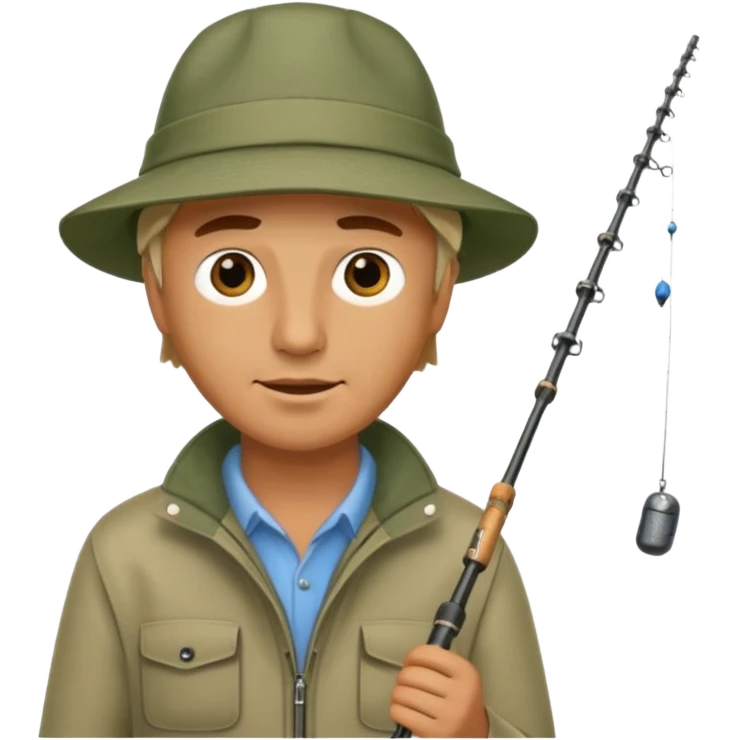 man casting a fishing rod emoji