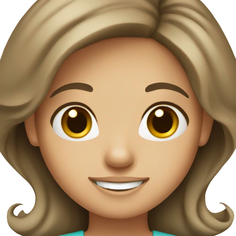 dental assistant girl brown hair emoji