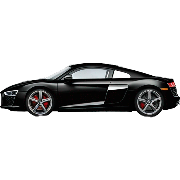 black audi r8 emoji