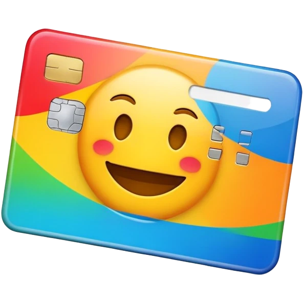 Emoji with credit card emoji