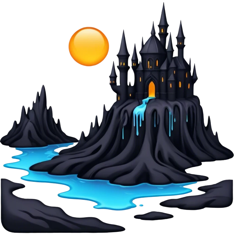 melted renaissance goth landscape emoji