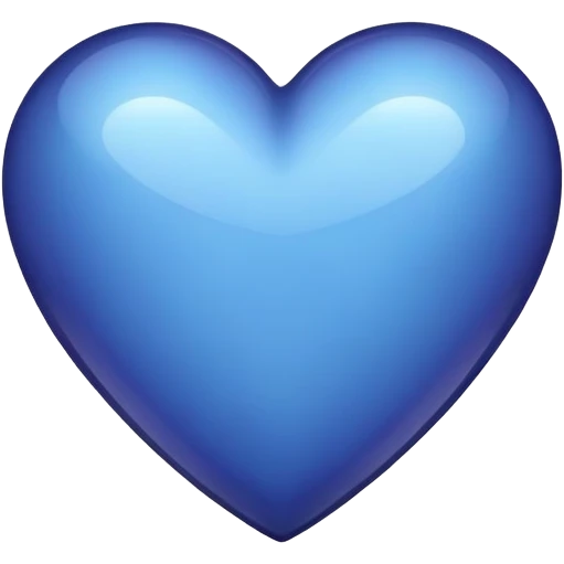 Purplish blue heart emoji