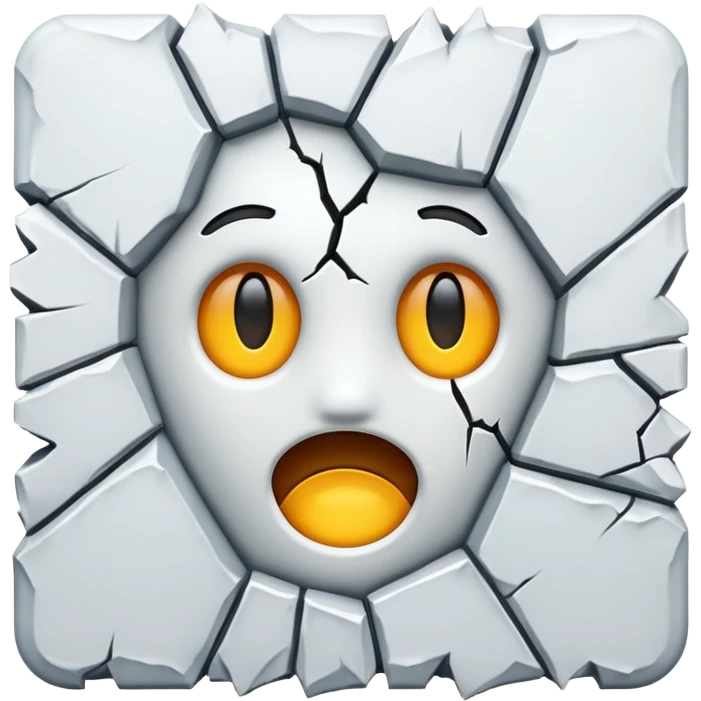 crack in the white wall emoji