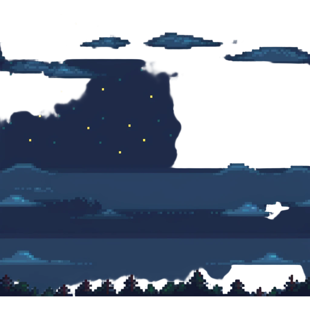 colorful pixel art fireworks exploding in the night sky emoji