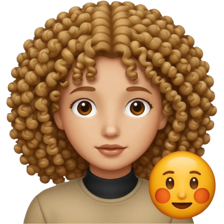 Cabelo cacheado emoji