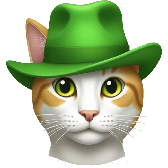 the cat in the green hat emoji