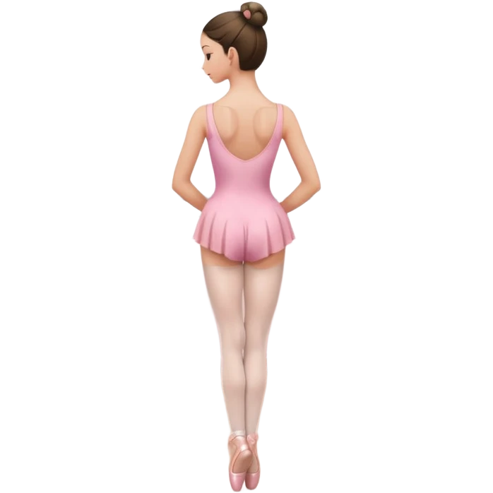 coque cabelo ballet vista de trás emoji
