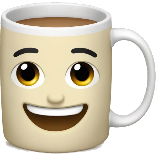 Cream mug emoji