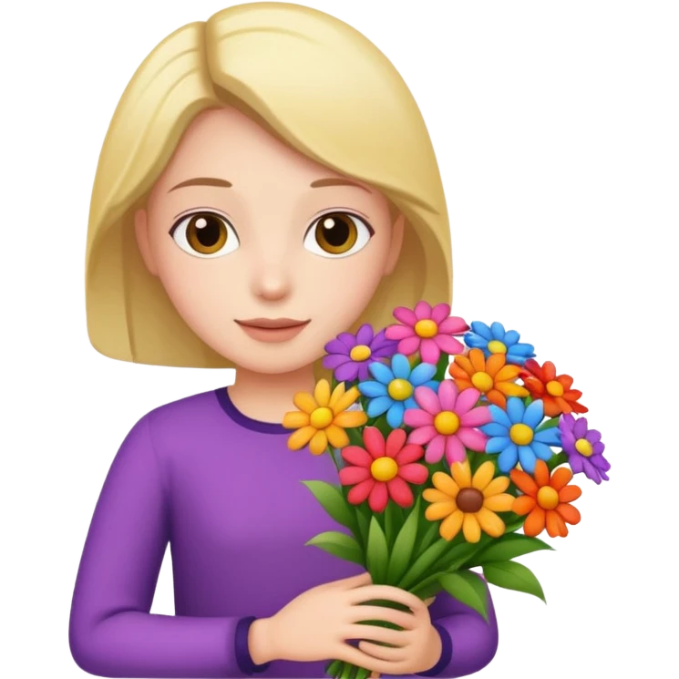 flower-bearing person emoji