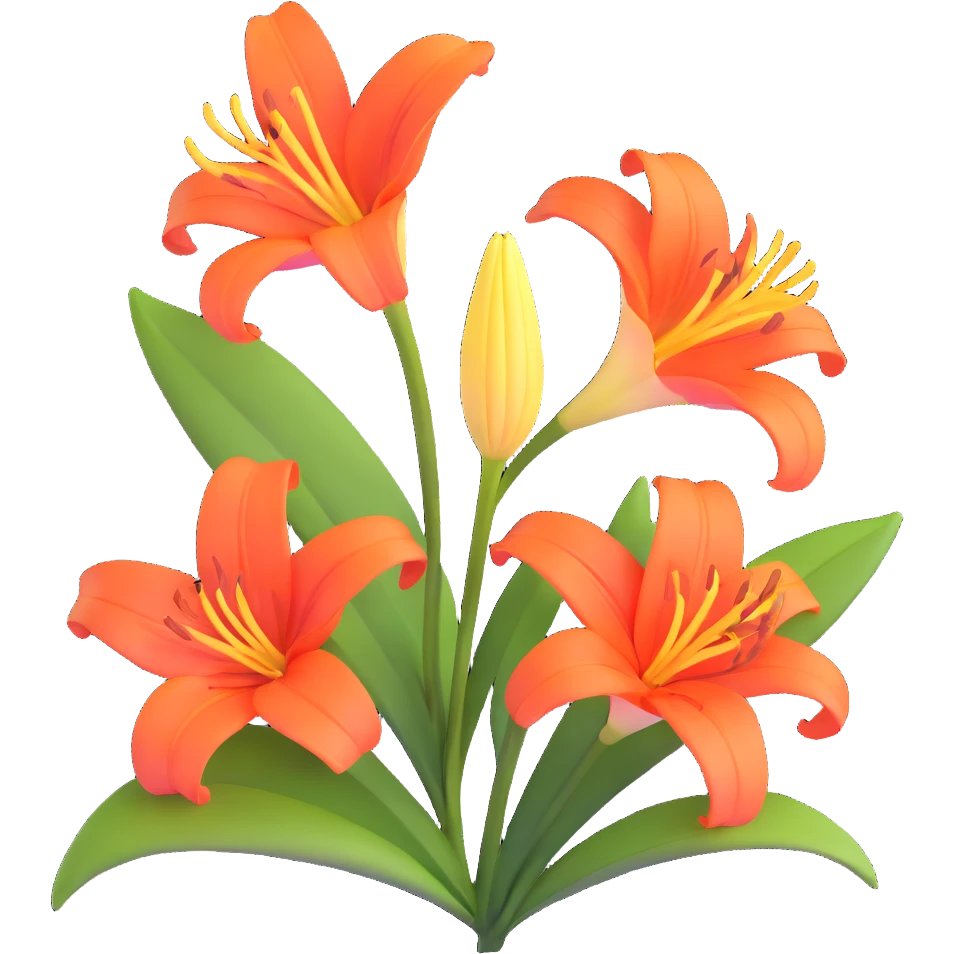 lily flower emoji