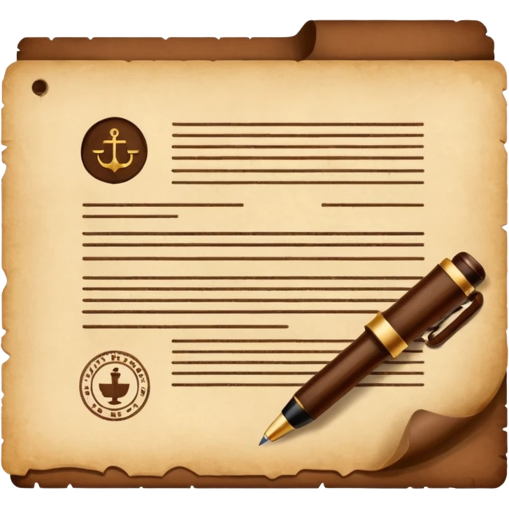 Courtroom Items, Legal Document – official case file or contract

 emoji