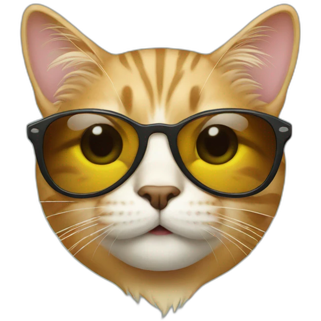 Cat with sunglasses emoji