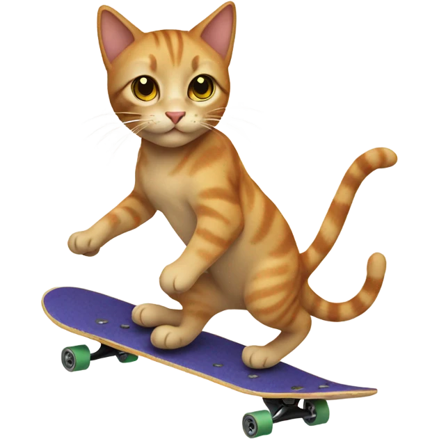 cat skateboarding emoji