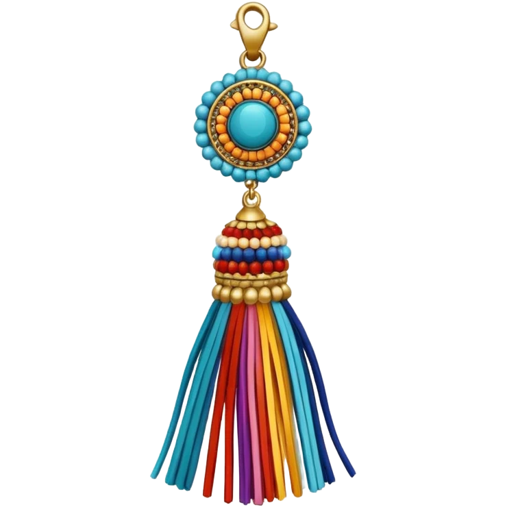 beaded tassel ade tassel pendant emoji