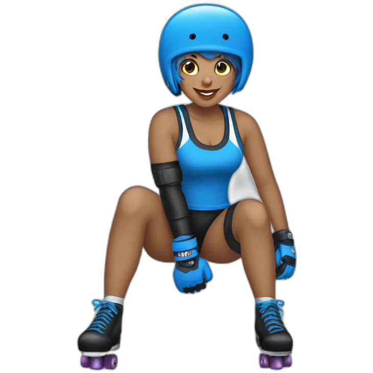 roller derby blue emoji