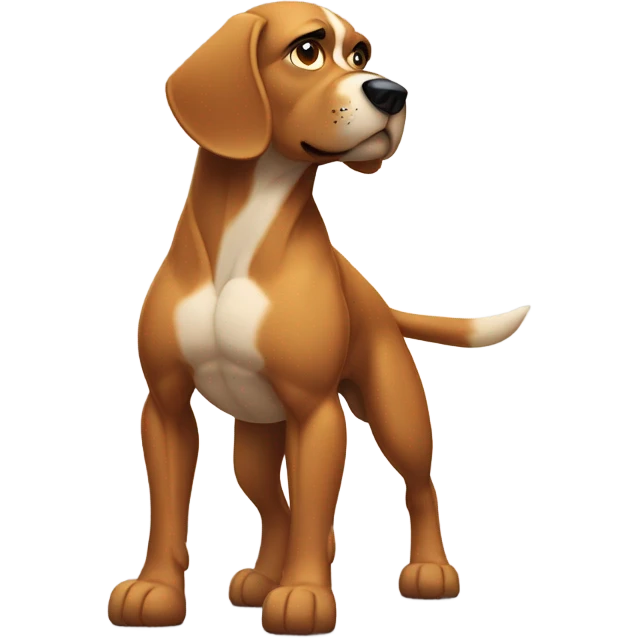 Jacked dog emoji