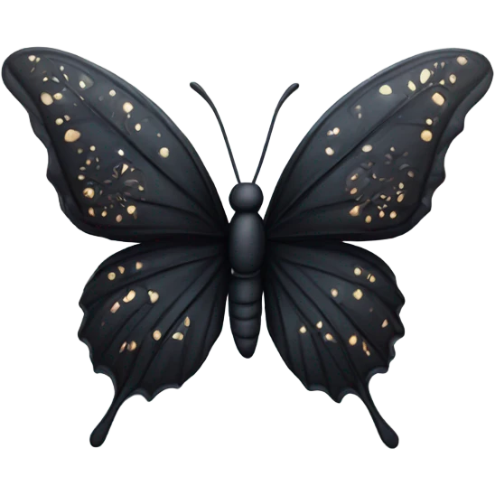 Black butterfly  emoji