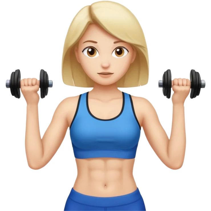 girl working out abs with a shirt on emoji