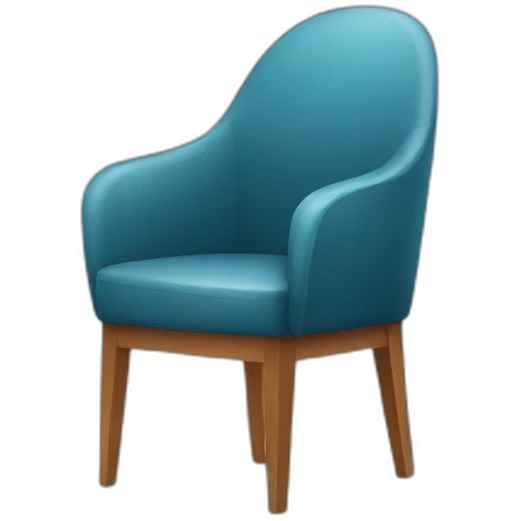 Chair with hair emoji