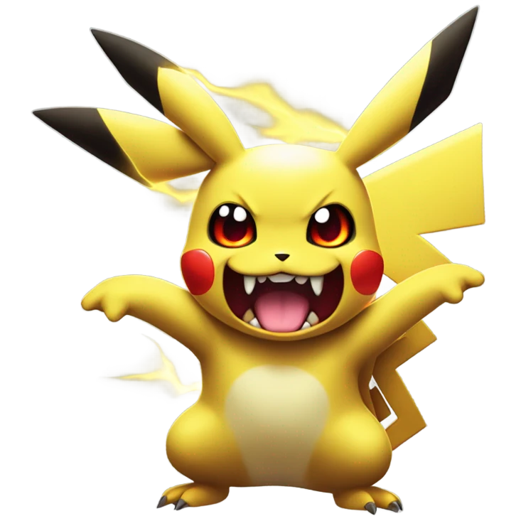 Evil pikachu emoji