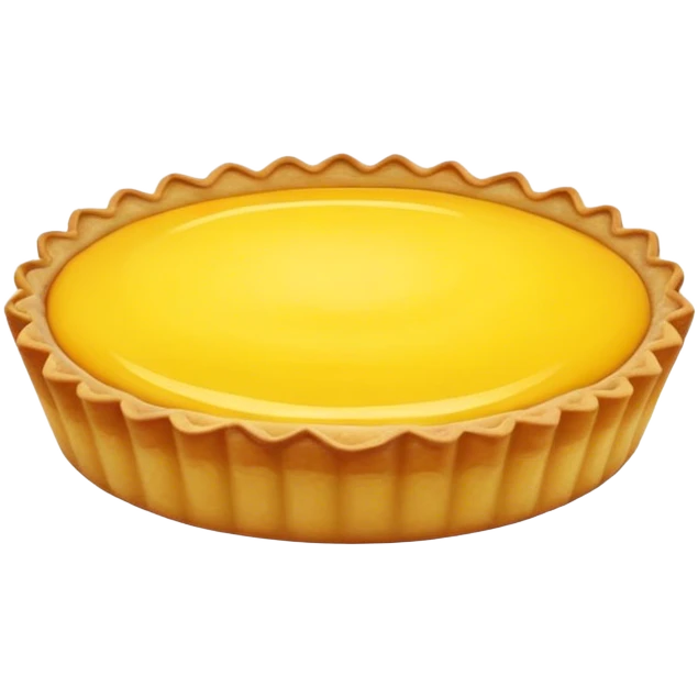 round yellow tart emoji