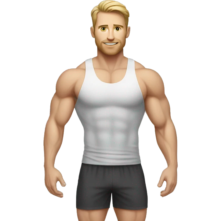 White man gym emoji